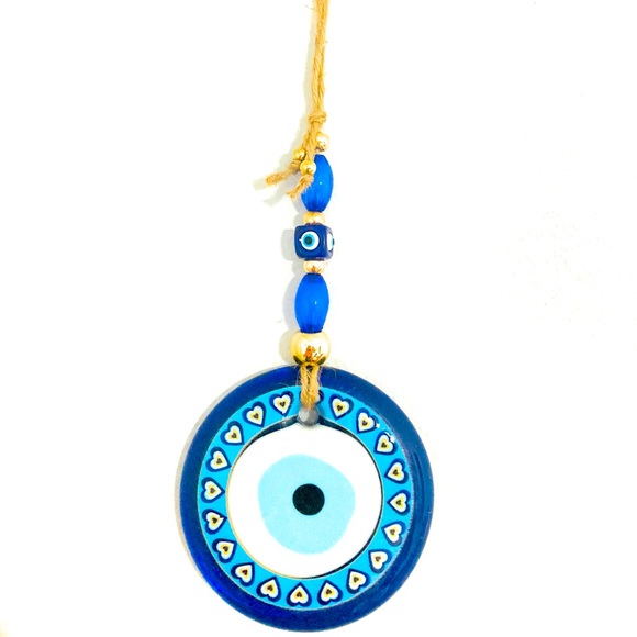 Blue Evil Eye Amulet Protection Wall Ornament - Picture 1 of 1